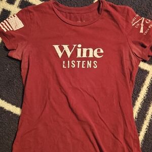 Grunt Style Red Wine Listens Tee